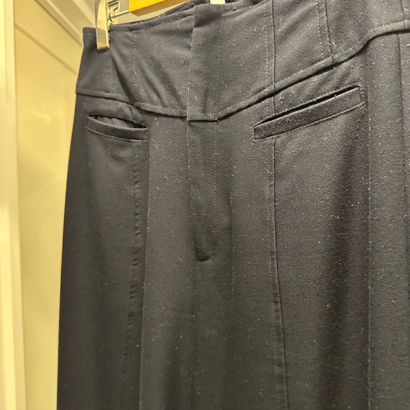 Nanette Lepore made in USA super high waisted navy pants wide leg size 4 (2013) - Picture 2 of 4